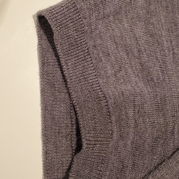 Nominee Wool Grey Polo Shirt US Small - Made in Italy - Picture 8 of 9